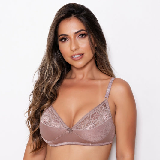 Sutiã Simples com Renda Sem Bojo