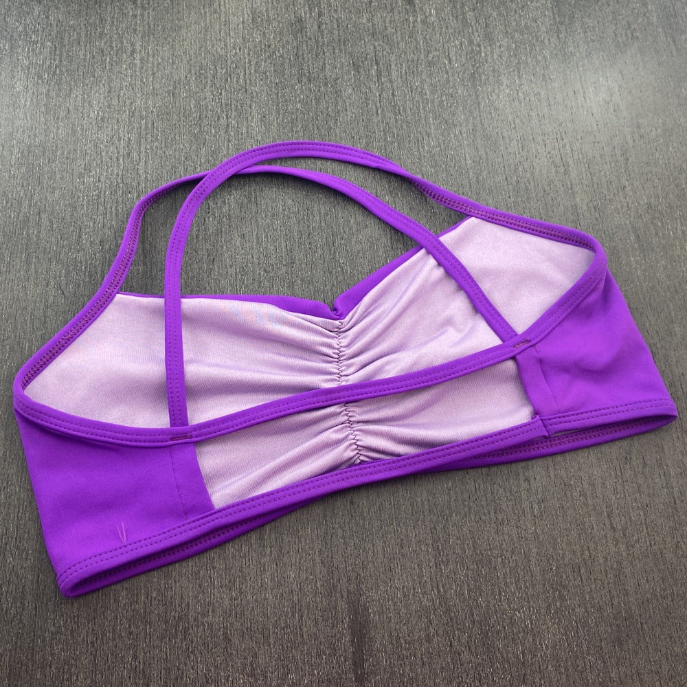 Top Fitness Poliamida Violeta